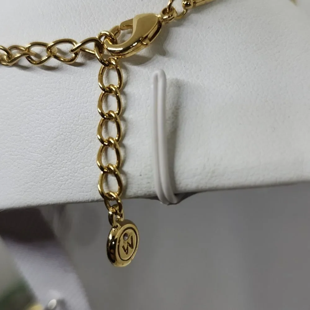 Worthington Gold Tone Double Heart Pendant‎ Necklace